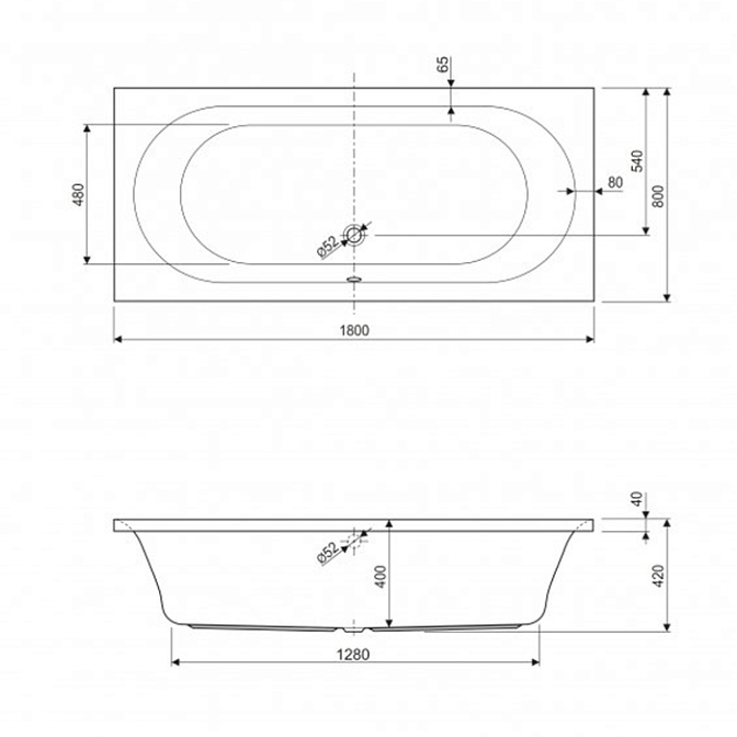 Акриловая ванна Cezares METAURO - фото-2 | interior market