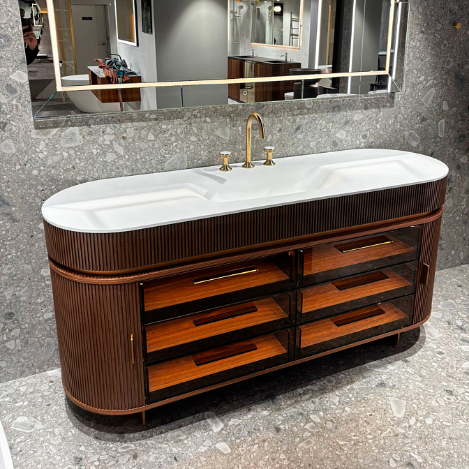 Комплект мебели с раковиной Moma Design ECLECTIC GLASS 2 - фото-1 | interior market