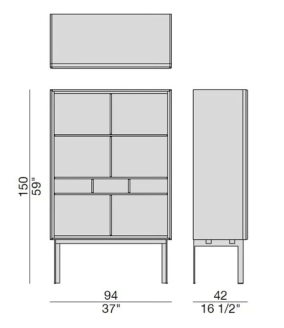 Витрина Porada MATICS 2 OPEN - фото-4 | interior market
