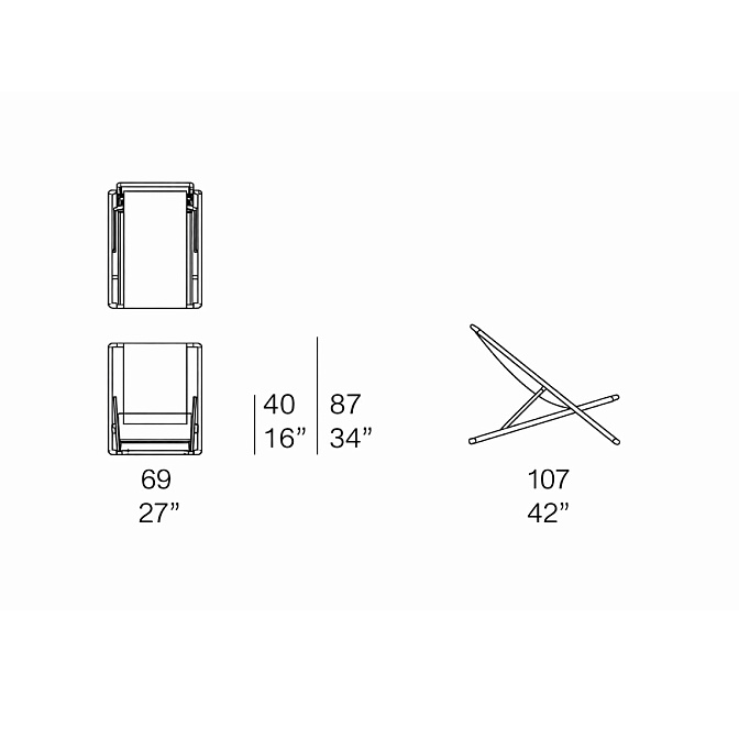 Уличный шезлонг Paola lenti CAPRI - фото-4 | interior market