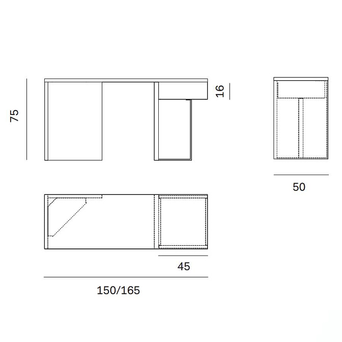 Стол письменный Novamobili Desk - фото-5 | interior market