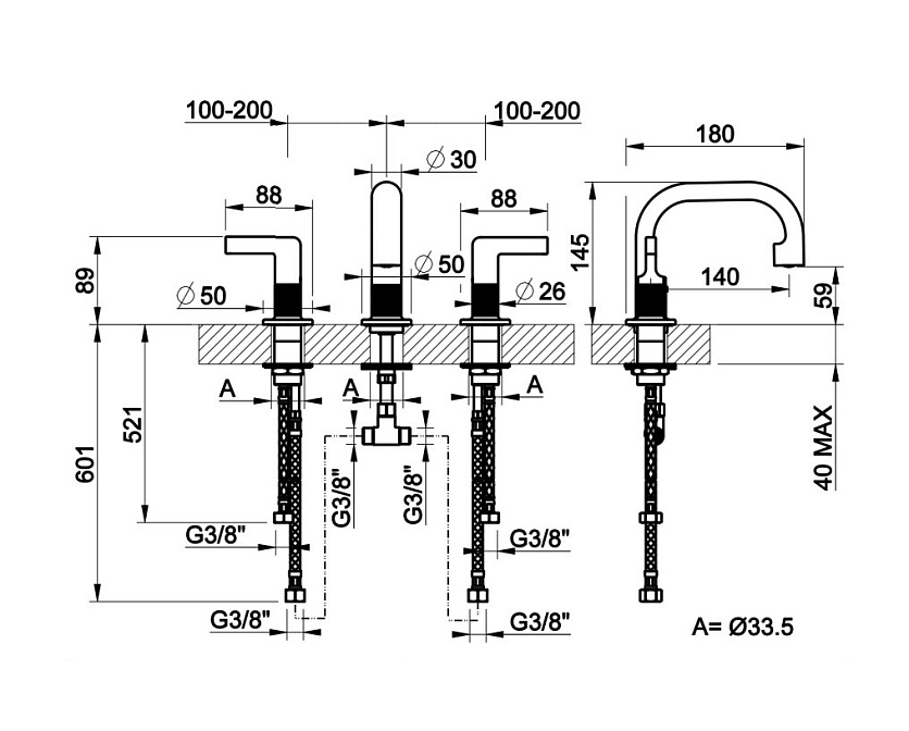 Смеситель для раковины Gessi INCISO - фото-2 | interior market