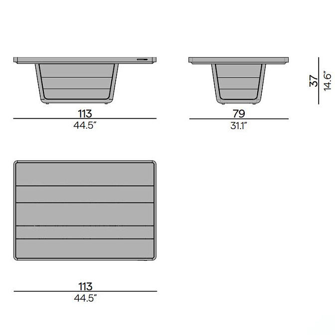Кофейный столик для улицы Manutti Cobi - фото-7 | interior market