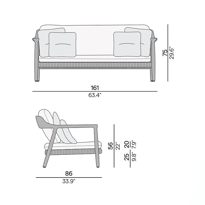 Диван для улицы Manutti Yiko - фото-4 | interior market