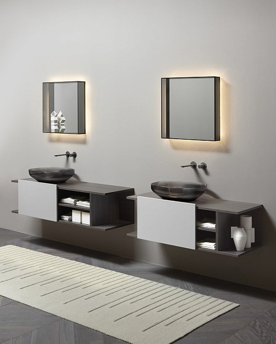 Зеркало для ванной Antonio Lupi TECA c LED подсветкой 3000К - фото-4 | interior market