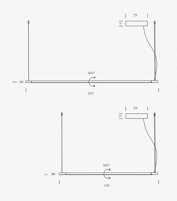 Потолочный светильник  Nemo LINESCAPES HORIZONTAL - фото-4 | interior market