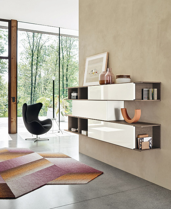 Настенный стеллаж Sangiacomo Lampo Alias - фото-2 | interior market Настенный стеллаж Sangiacomo Lampo Alias - фото-2 | interior market