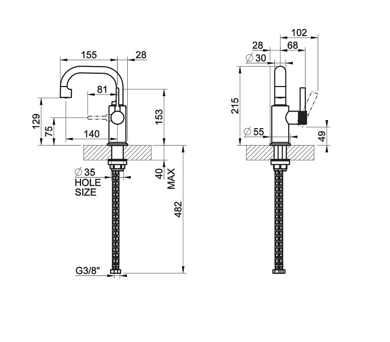 Смеситель для раковины Gessi INCISO - фото-2 | interior market