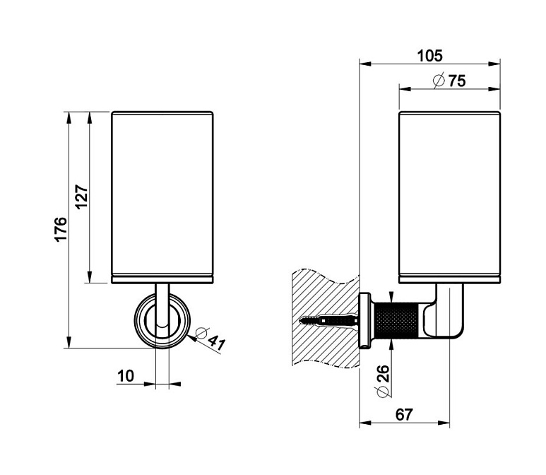 Стакан Gessi INCISO - фото-2 | interior market