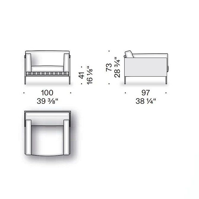Кресло для улицы De Padova Étiquette Outdoor - фото-6 | interior market