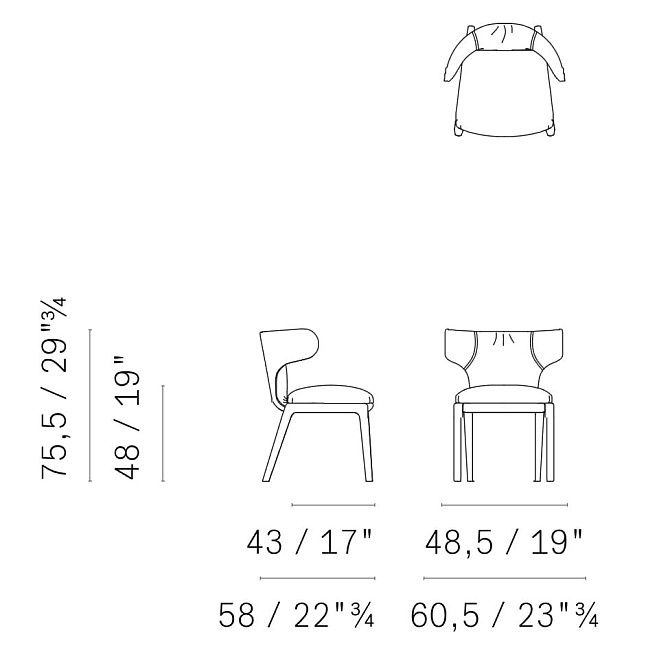 Обеденный стул Ceccotti DUO Small - фото-4 | interior market
