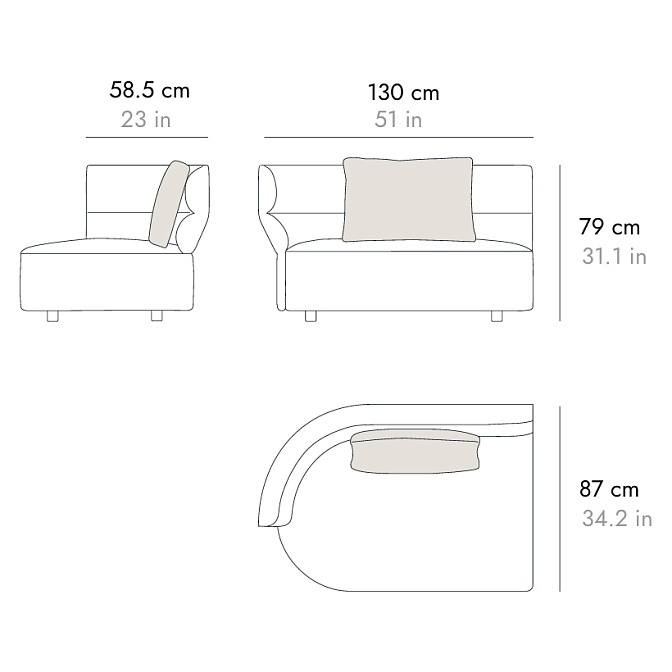 Модульный диван PUNT Sena - фото-4 | interior market