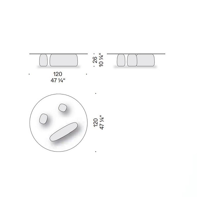 Журнальный столик De Padova Ishi Stone - фото-4 | interior market