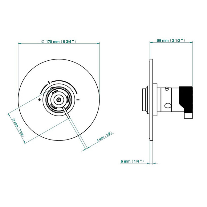 Встраиваемый смеситель THG ZOOM.7 - фото-2 | interior market