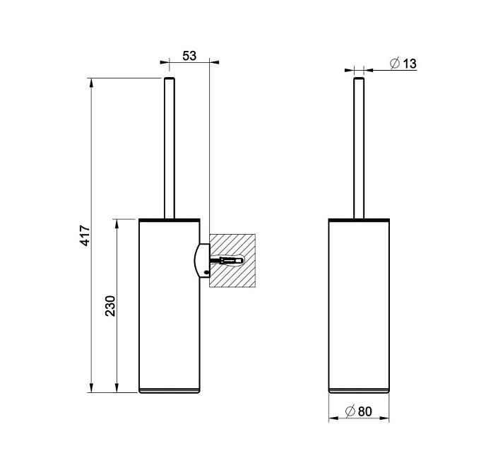 Ершик туалетный Gessi GESSI 316 - фото-2 | interior market