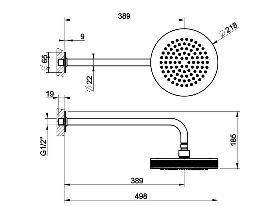 Верхний душ Gessi INCISO - фото-5 | interior market