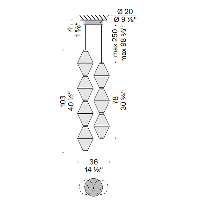 Потолочный светильник  De Padova Helium Mini - фото-4 | interior market