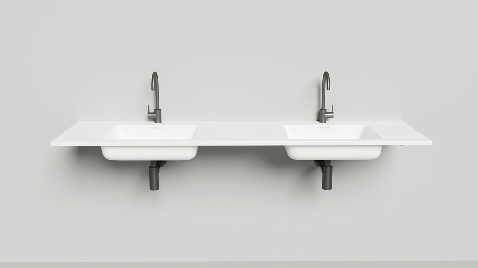 Раковина столешница SALINI Onda 180, матовая - фото-2 | interior market