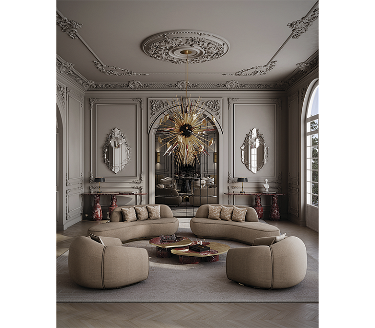 Потолочный светильник  Boca do Lobo Outburst Rosso Levanto Chandelier - фото-3 | interior market