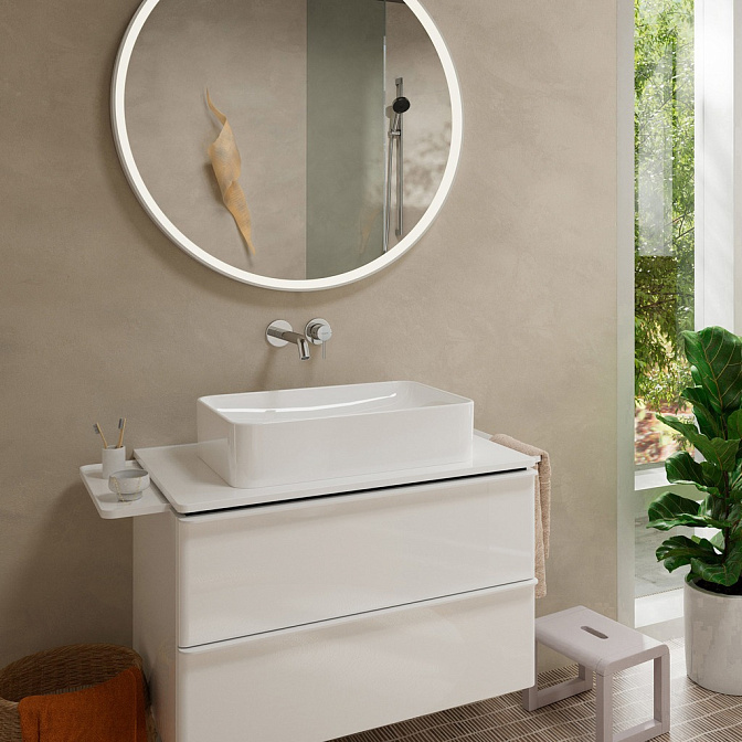 Внешняя часть встраиваемого смесителя для раковины Hansgrohe Tecturis S - фото-2 | interior market
