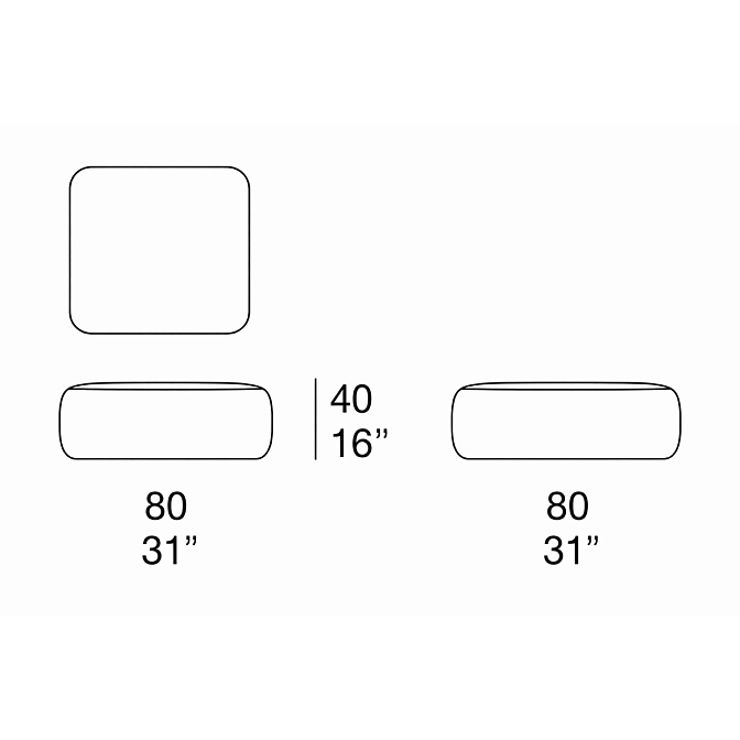 Пуф для улицы Paola lenti Ghirigoro - фото-5 | interior market