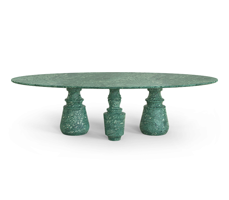 Обеденный стол Boca do Lobo Pietra Oval Xl Guatemala Dining Table - фото-2 | interior market