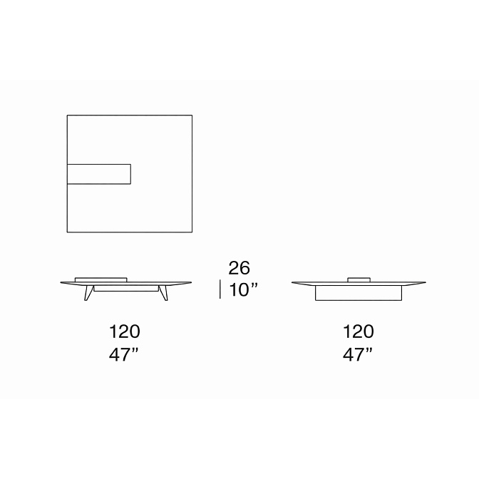 Журнальный столик Paola lenti Kanji - фото-4 | interior market