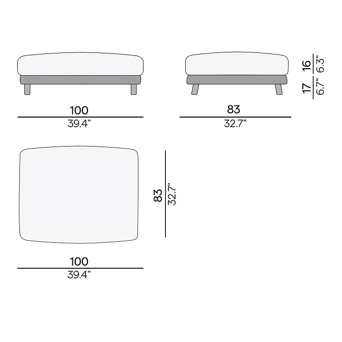 Пуф для улицы Manutti Muyu - фото-2 | interior market