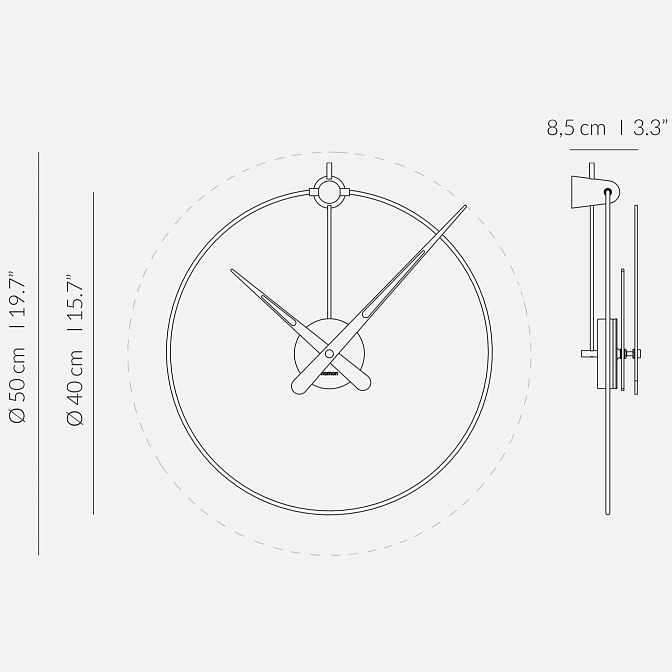 Часы настенные Micro Anda NOMON - фото-5 | interior market