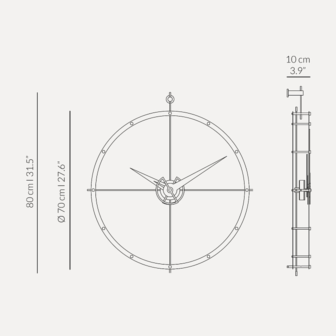 Часы настенные Double O Premium NOMON - фото-5 | interior market