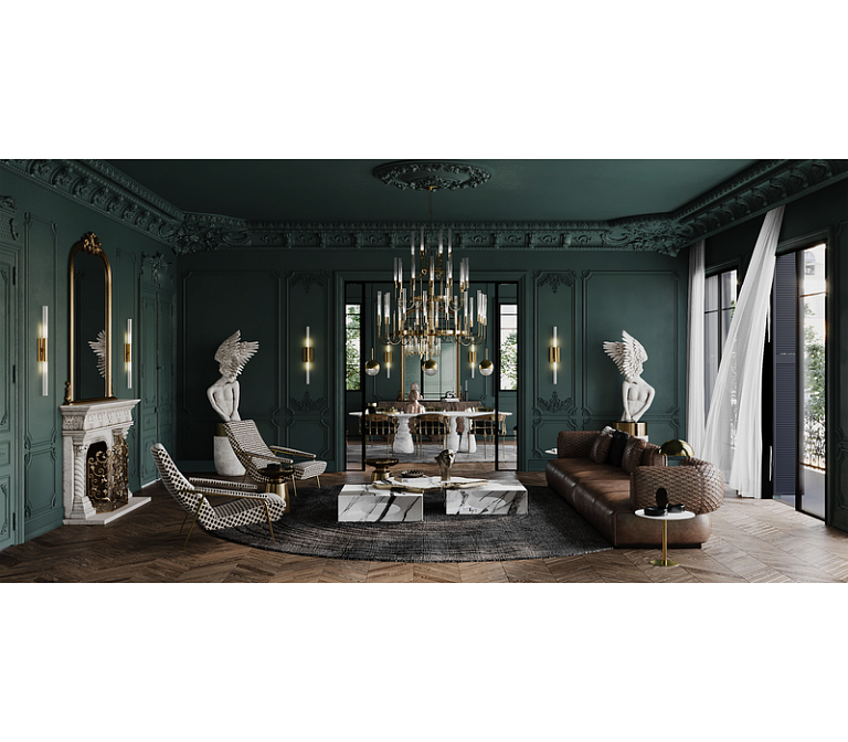 Журнальный столик Boca do Lobo Navarra Carrara Center Table - фото-10 | interior market
