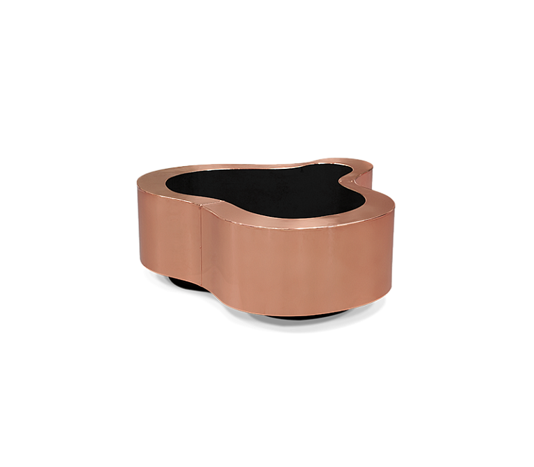 Журнальный столик Boca do Lobo Wave Small Polished Copper Center - фото-3 | interior market