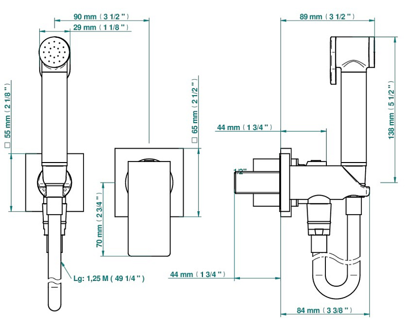 Смеситель встраиваемый THG Soho - фото-2 | interior market