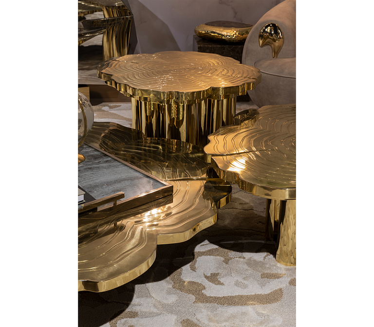 Журнальный столик Boca do Lobo Fortuna Gold Center Table - фото-13 | interior market