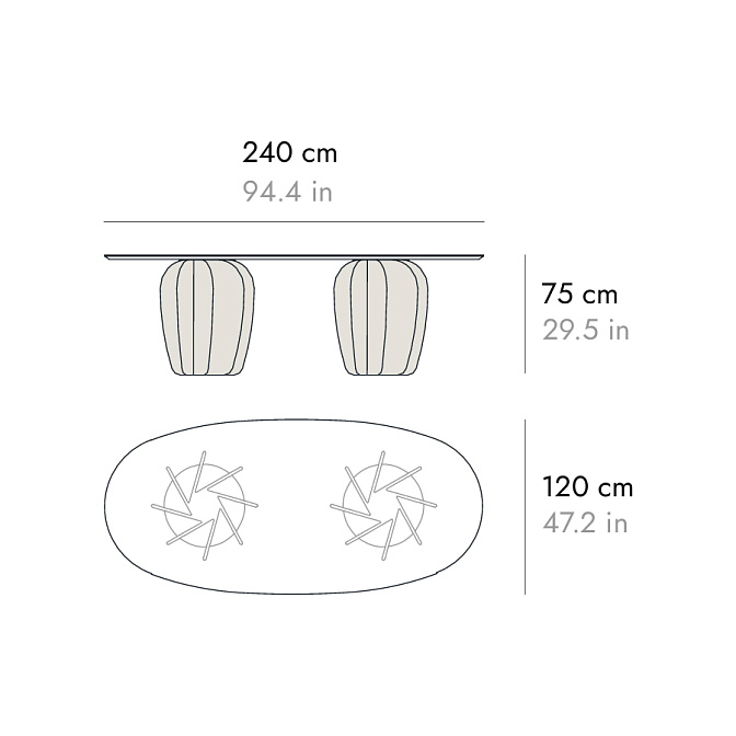Обеденный стол PUNT CORAL - фото-4 | interior market