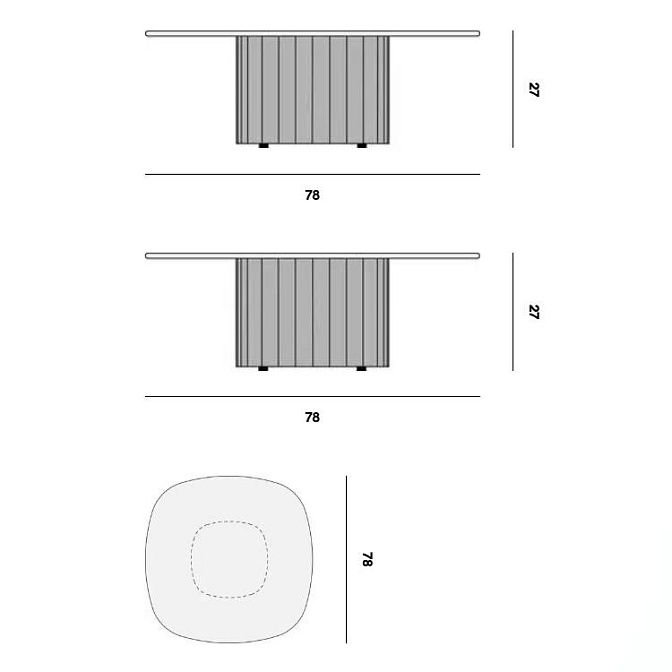 Кофейный столик для улицы Manutti Nami - фото-3 | interior market