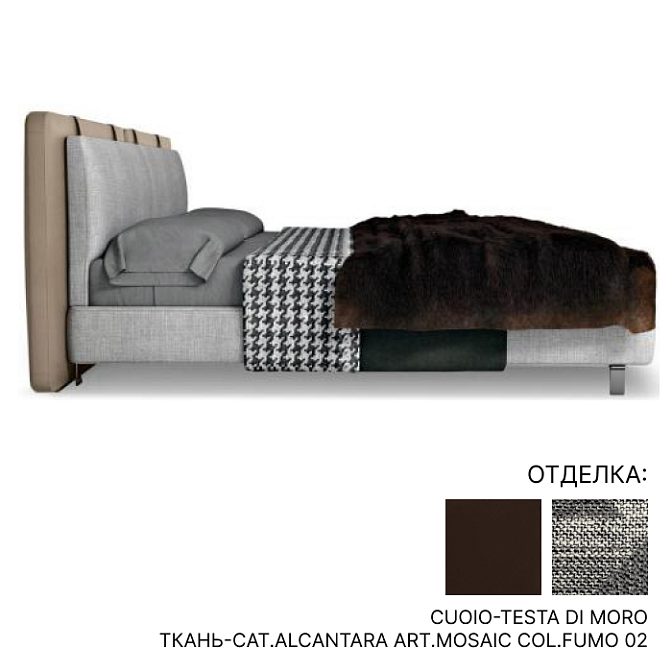 Кровать Minotti Tatlin-soft - фото-1 | interior market