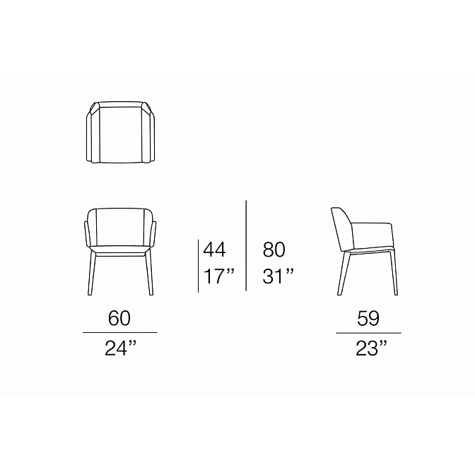 Стул для улицы Paola lenti Telar - фото-6 | interior market