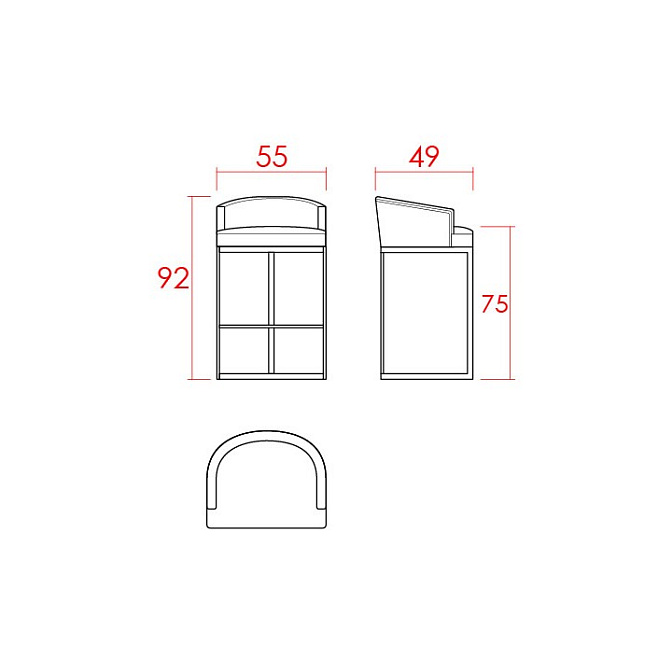 Барный стул JNL MIAMI - фото-3 | interior market