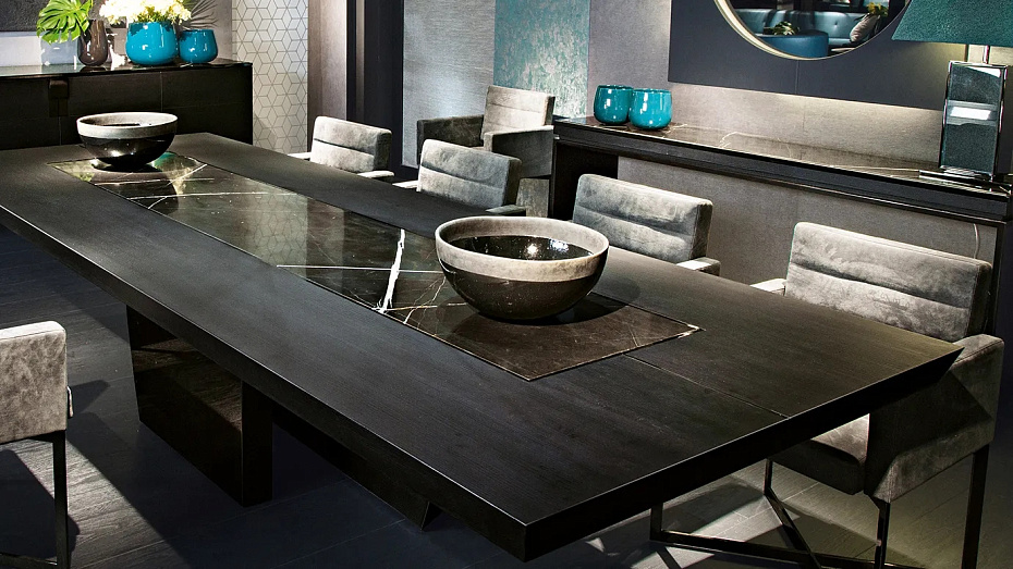 Обеденный стол Malerba Black & More - фото-3 | interior market