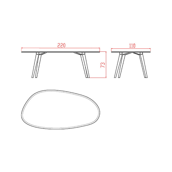 Обеденный стол JNL SHAPE - фото-4 | interior market