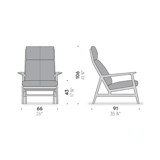 Кресло для отдыха De Padova Philosophers Lounge - фото-2 | interior market