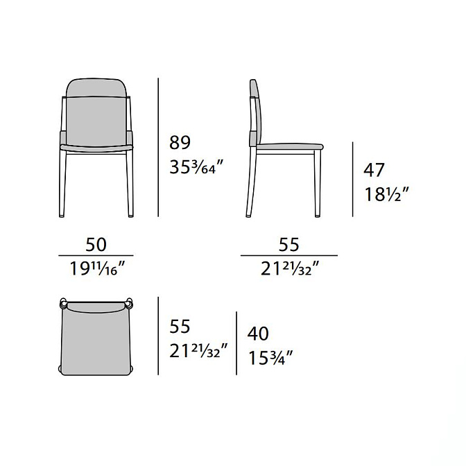 Стул обеденный Turri Zero - фото-8 | interior market