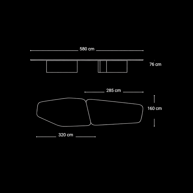 Стол для переговоров Neutra Islas - фото-5 | interior market