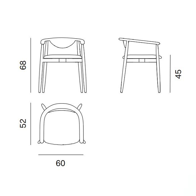 Обеденный стул Novamobili Rose - фото-10 | interior market