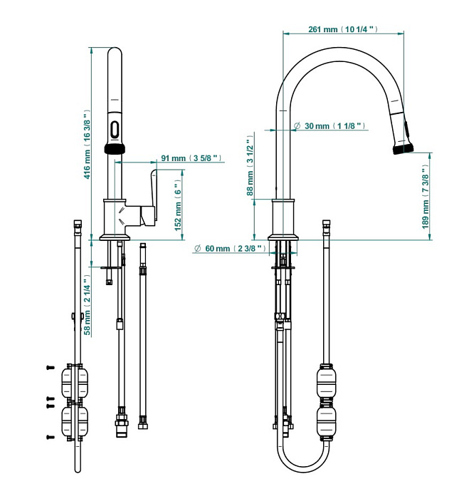 Смеситель для кухни THG Dean - фото-5 | interior market