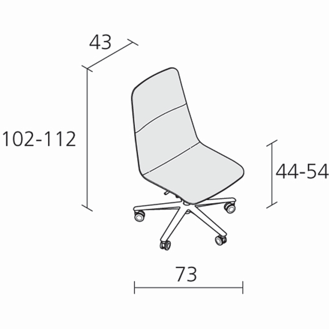 Офисный стул ALIAS Slim office medium - фото-2 | interior market