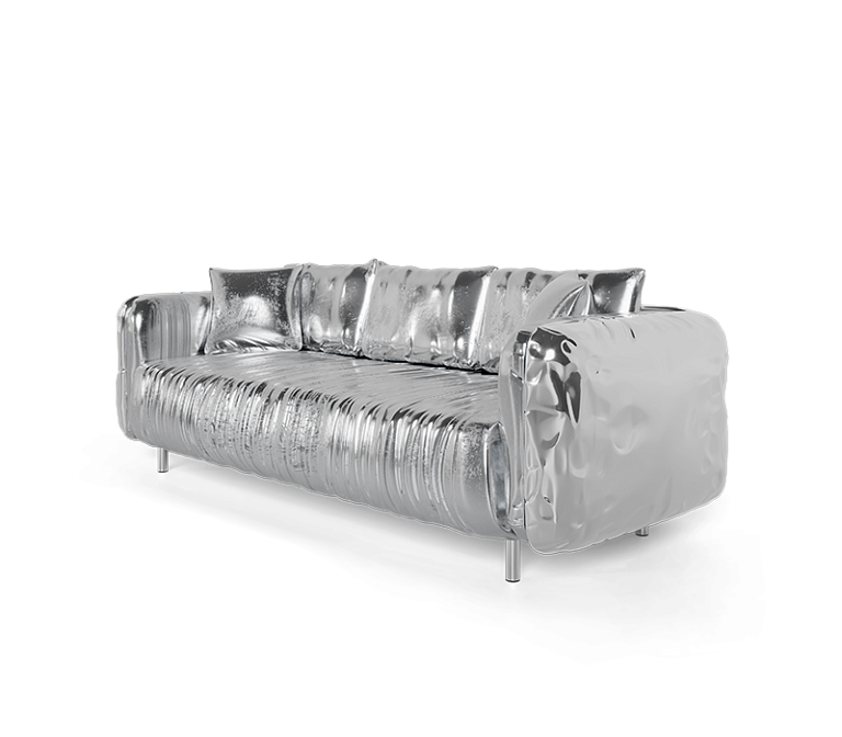 Диван Boca do Lobo Imperfectio Silver Sofa - фото-4 | interior market