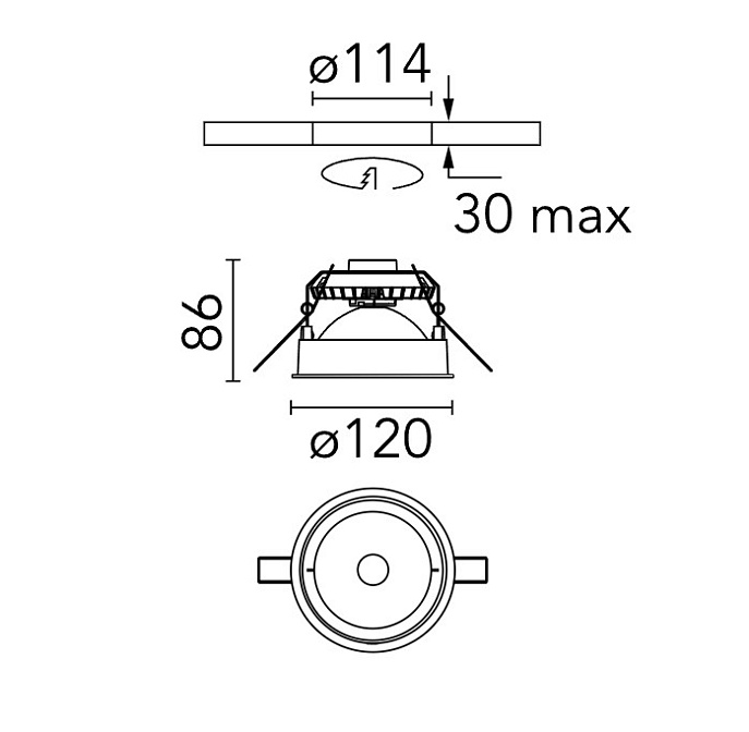 Технический свет Flos Wan Downlight - фото-7 | interior market