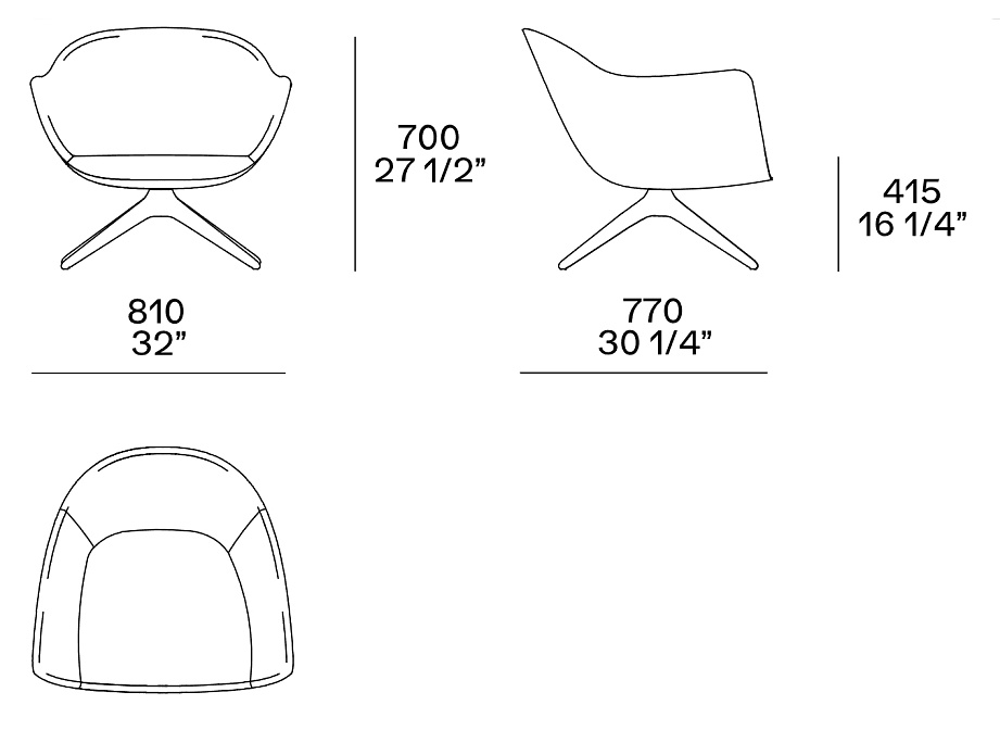 Кресло Poliform Mad Chair - фото-4 | interior market